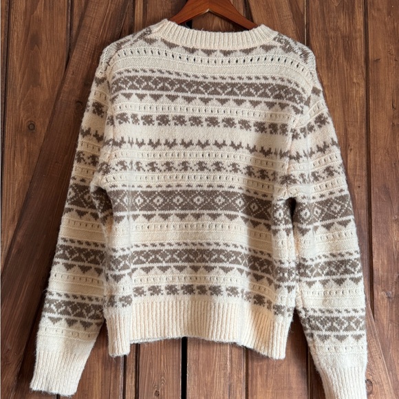 fab’rik Fair Isle Nordic Print Crewneck sweater - Picture 3 of 4